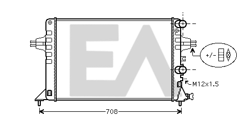 Radiator, engine cooling (31R54220)