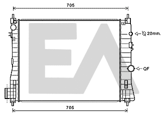 Radiator, engine cooling (31R54139)