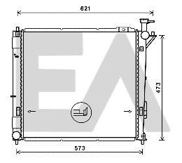 Radiator, engine cooling (31R28098)