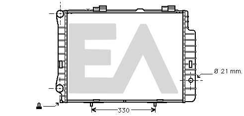 Radiator, engine cooling (31R50134)