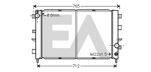 Radiator, engine cooling (31R05060)