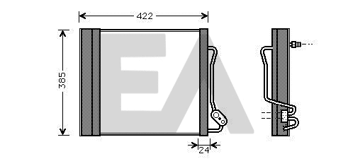 Condenser, air conditioning (30C44002)