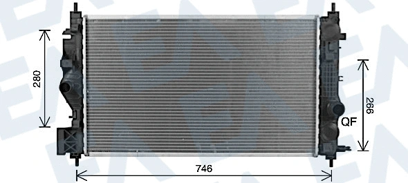 Radiator, engine cooling (31R54245)