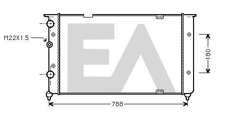 Radiator, engine cooling (31R77079)