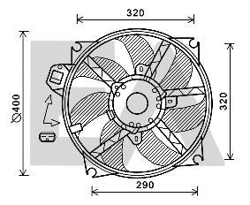 Fan, engine cooling (33V60028)