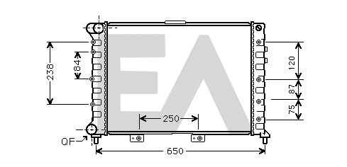 Radiator, engine cooling (31R03007)
