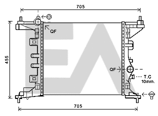 Radiator, engine cooling (31R54132)
