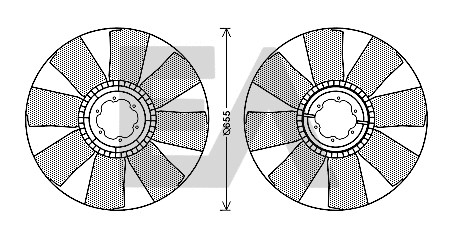 Fan Wheel, engine cooling (35C30A02)