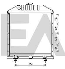 Radiator, engine cooling (31R25070)