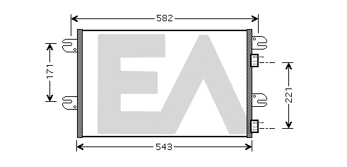 Condenser, air conditioning (30C30002)