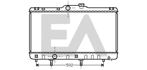 Radiator, engine cooling (31R71068)