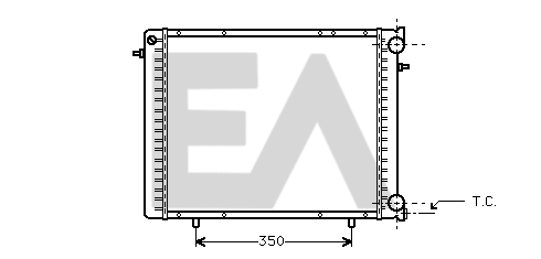 Radiator, engine cooling (31R60018)