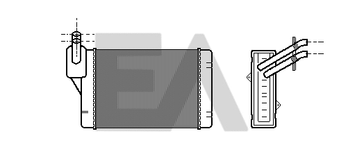 Heat Exchanger, interior heating (45C77004)