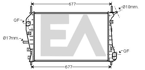 Radiator, engine cooling (31R22126)