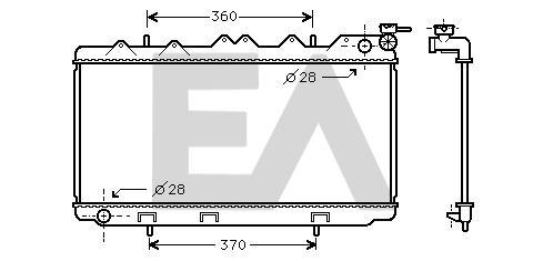 Radiator, engine cooling (31R18117)