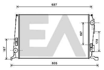 Radiator, engine cooling (31R15001)