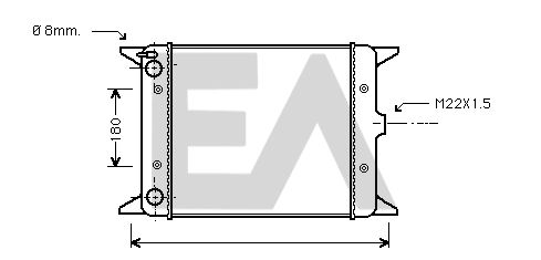 Radiator, engine cooling (31R77013)