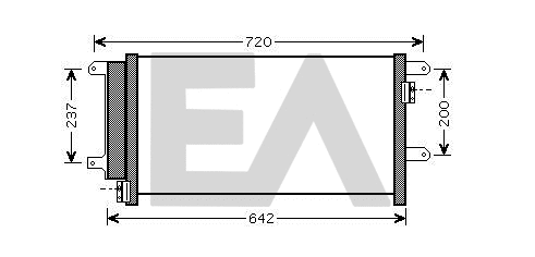 Condenser, air conditioning (30C30009)