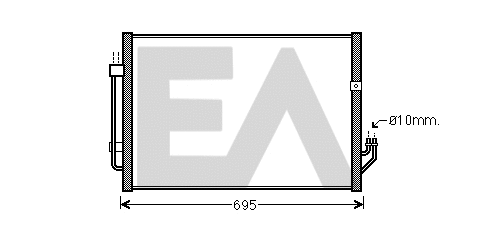 Condenser, air conditioning (30C18041)