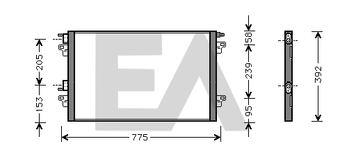 Condenser, air conditioning (30C60051)