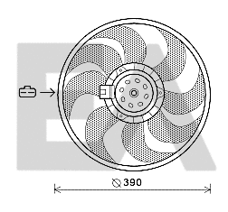 Fan, engine cooling (33V54040)
