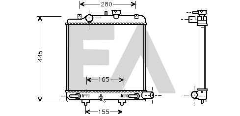 Radiator, engine cooling (31R52057)