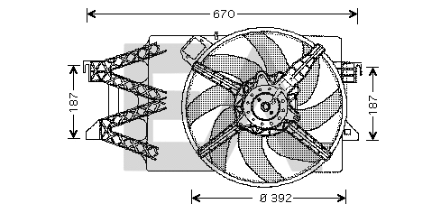 Fan, engine cooling (33V22012)
