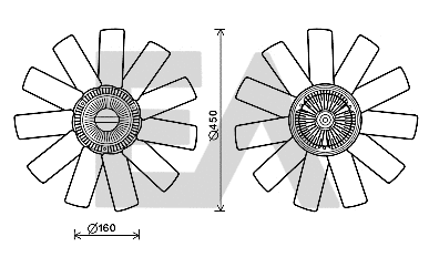 Fan Wheel, engine cooling (35C60C01)