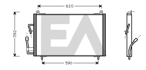 Condenser, air conditioning (30C55004)