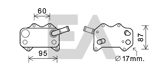 Oil Cooler, engine oil (37G77019)