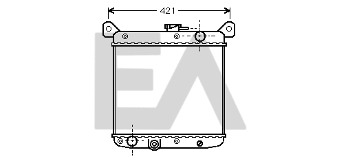 Radiator, engine cooling (31R25002)