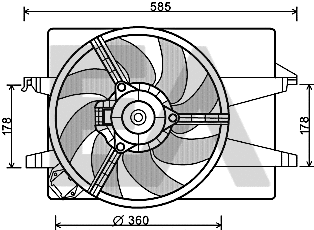Fan, engine cooling (33V22041)
