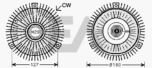Fan Wheel, engine cooling (35C50D14)