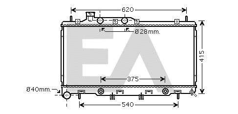 Radiator, engine cooling (31R68037)