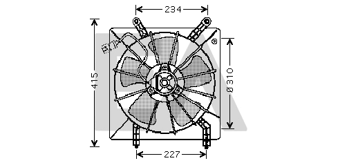 Fan, engine cooling (33V26010)