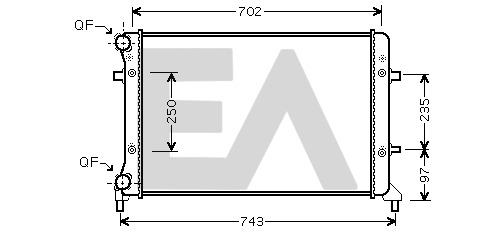 Radiator, engine cooling (31R77107)