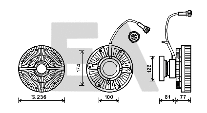 Fan Wheel, engine cooling (35C76D01)