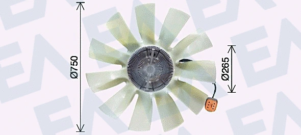 Fan Wheel, engine cooling (35C63C10)