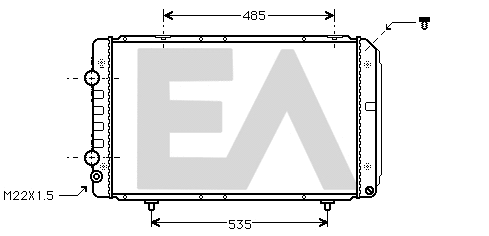 Radiator, engine cooling (31R55031)