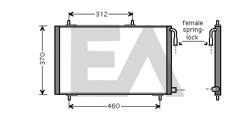 Condenser, air conditioning (30C55009)