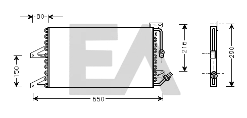 Condenser, air conditioning (30C25023)
