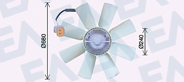 Fan Wheel, engine cooling (35C63C06)