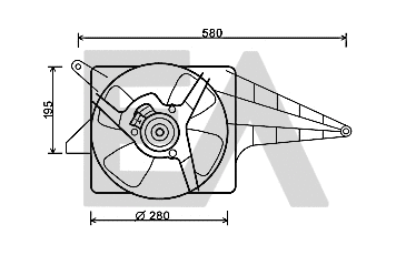 Fan, engine cooling (33V54034)