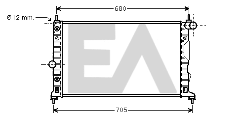 Radiator, engine cooling (31R62017)