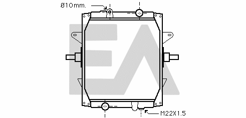 Radiator, engine cooling (31R59021)