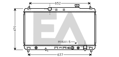 Radiator, engine cooling (31R71117)