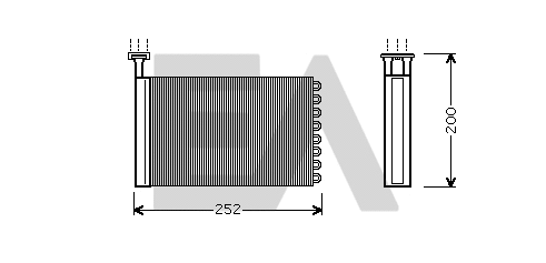 Heat Exchanger, interior heating (45C22012)