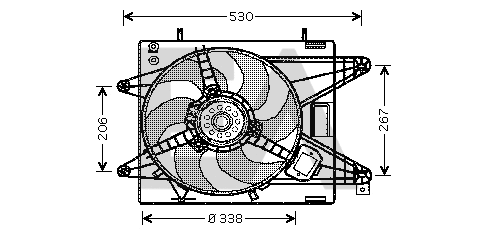 Fan, engine cooling (33V25010)