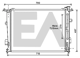 Radiator, engine cooling (31R28086)