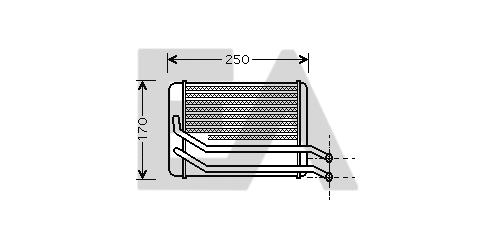 Heat Exchanger, interior heating (45C28005)